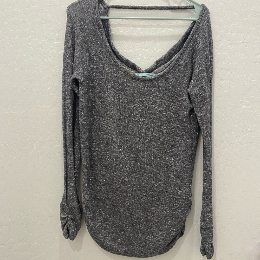 Maurice’s ruched side glitter long sleeve